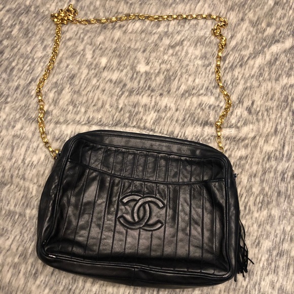 CHANEL Handbags - Chanel blue vintage Camara bag